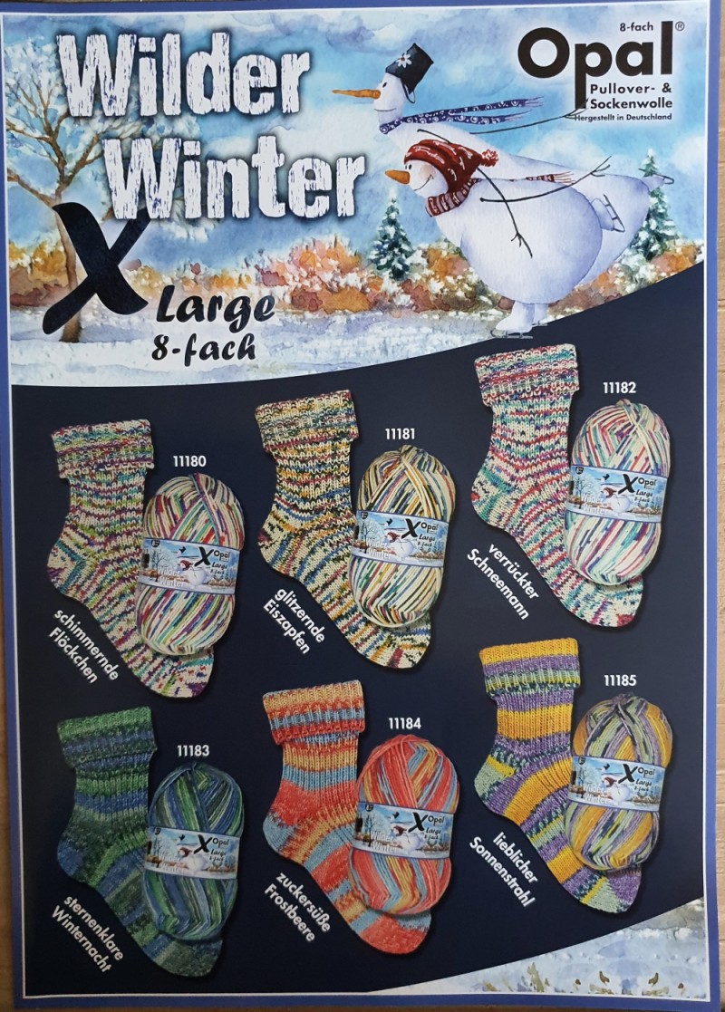 XLarge Wilder Winter 8fach: glitzernde Eiszapfen