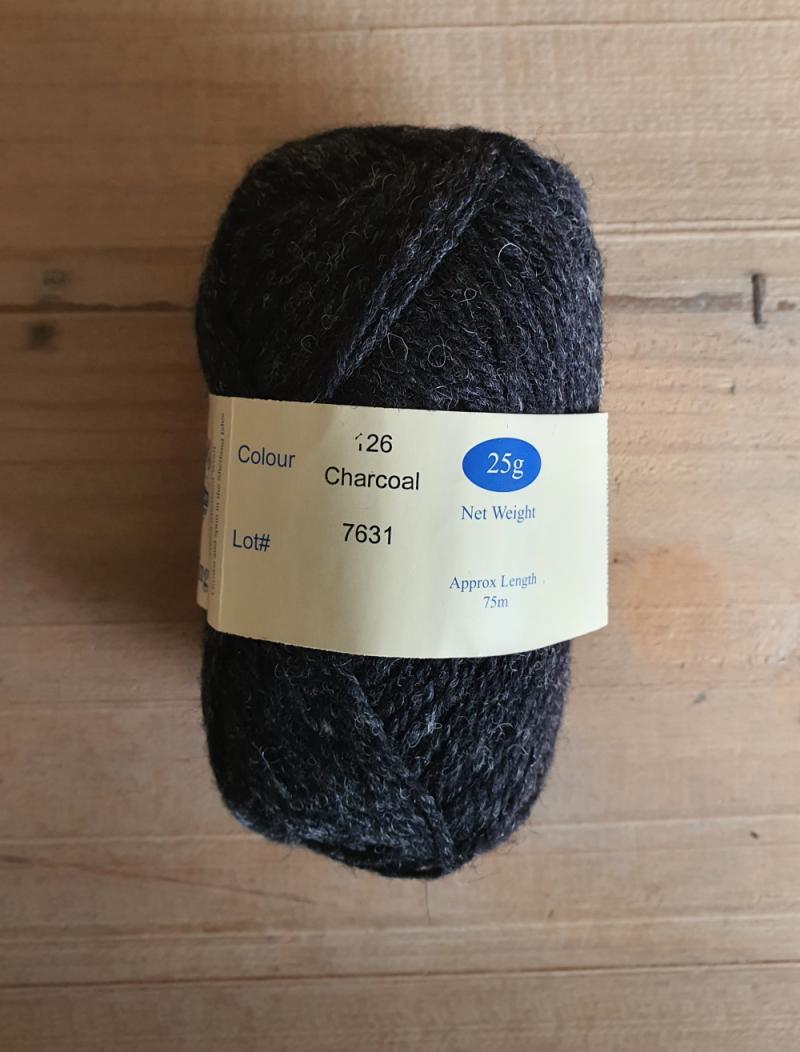 Double Knitting: 126 Charcoal