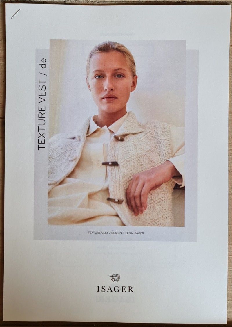 Helga Isager Anleitung "Texture Vest"