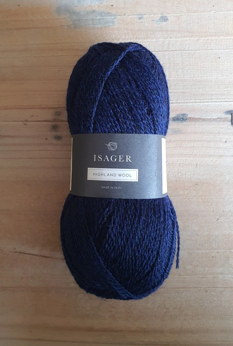 Isager Highland Wool: Navy