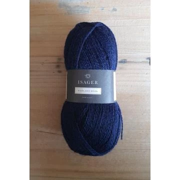 Isager Highland Wool: Navy