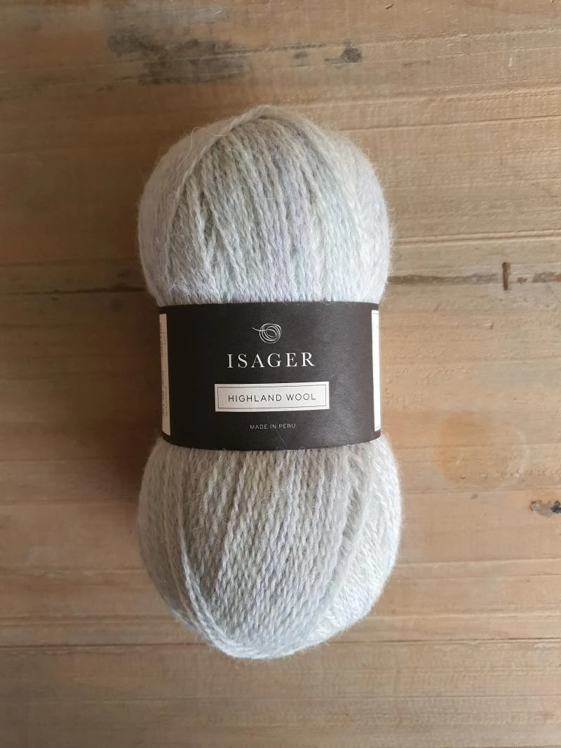 Isager Highland Wool: Ice Blue
