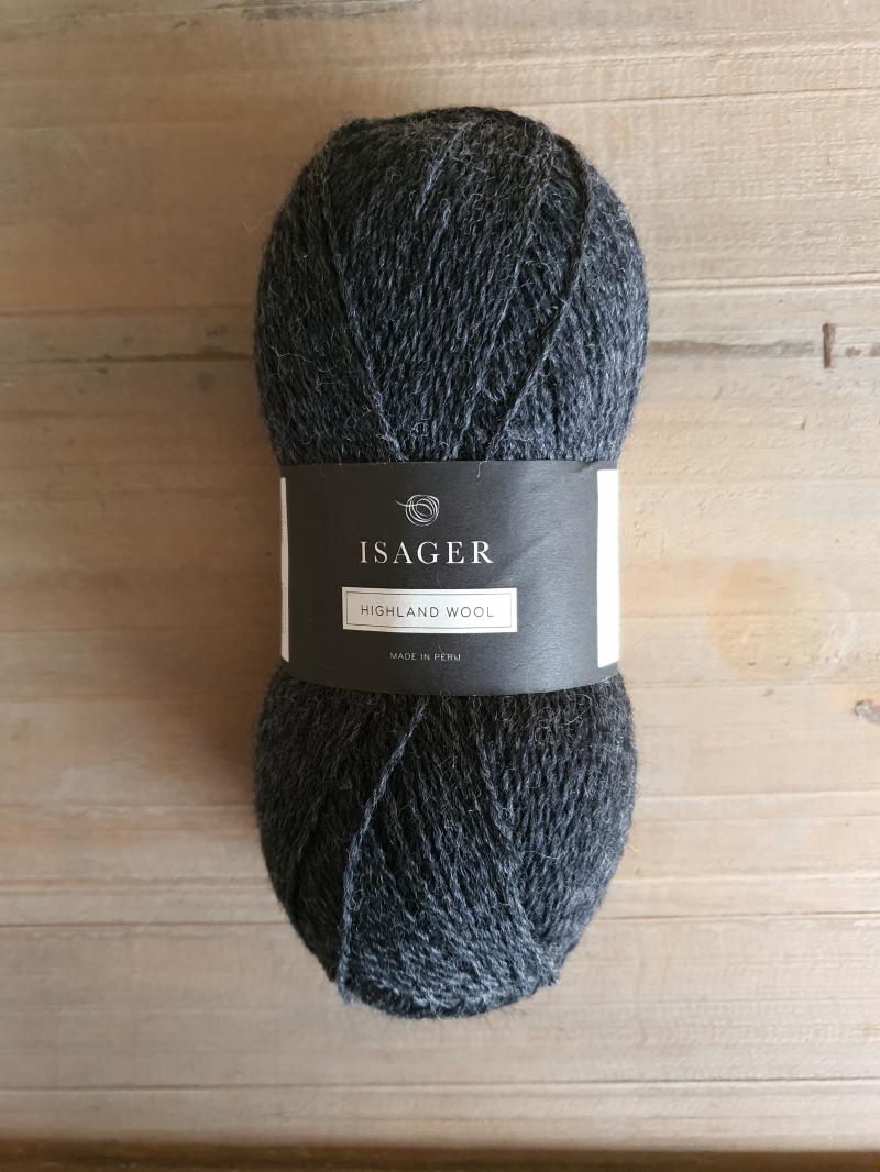 Isager Highland Wool: Charcoal