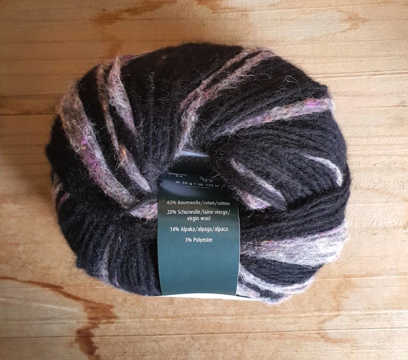 Lanalpaco Fine Tweed Farbe 510 Schwarz