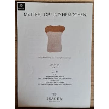 Marianne Isager & Mette Winge Anleitung "Mettes Top und Hemdchen"