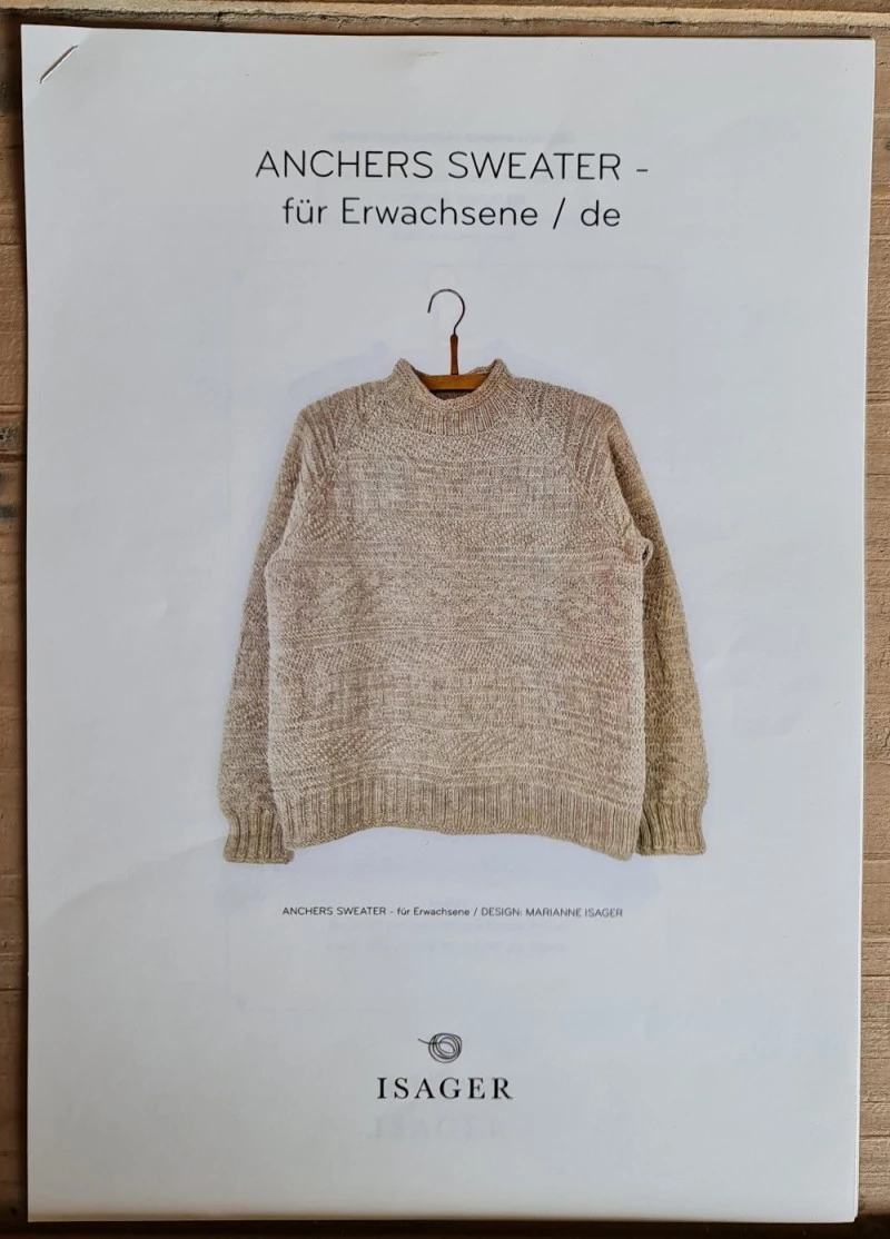 Marianne Isager Anleitung "Anchers Sweater"