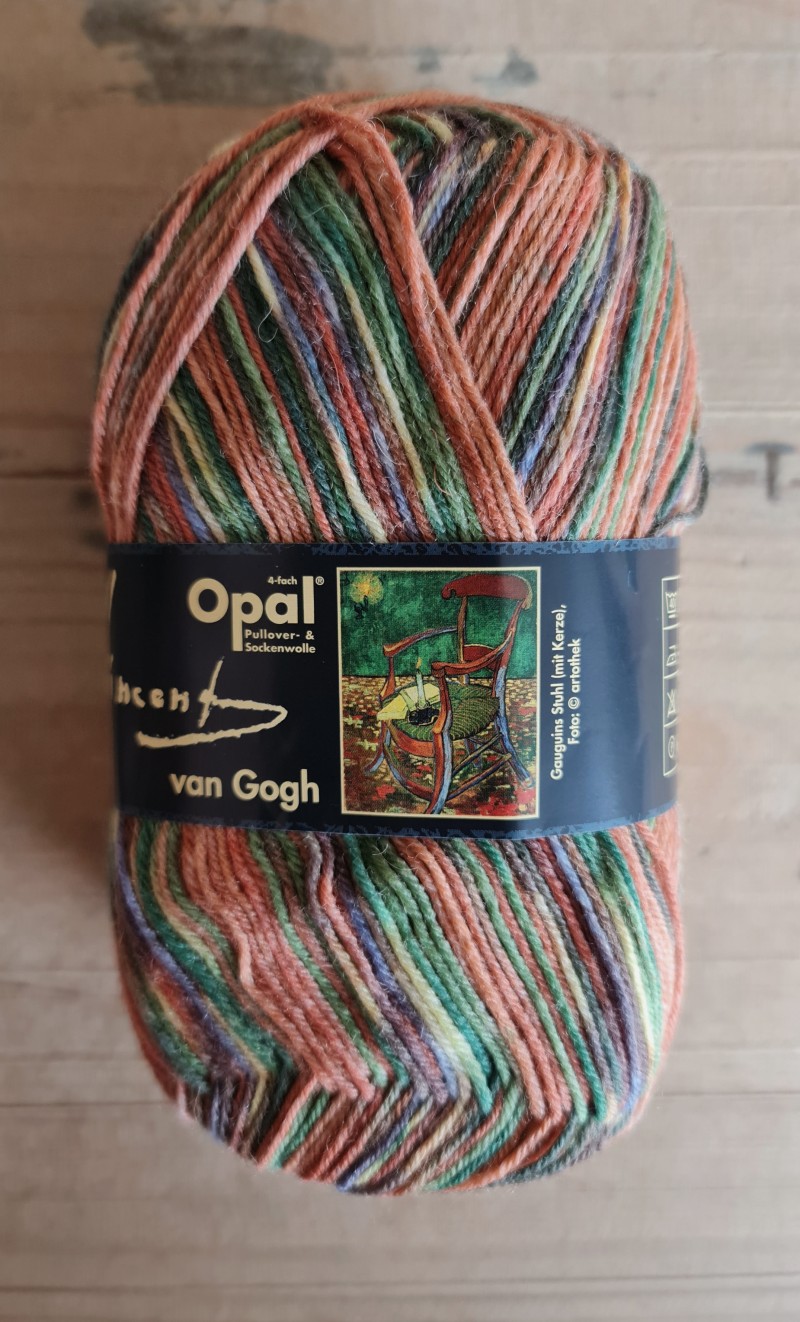 Opal Vincent van Gogh: Farbe 5436 Gauguins Stuhl (mit Kerze)