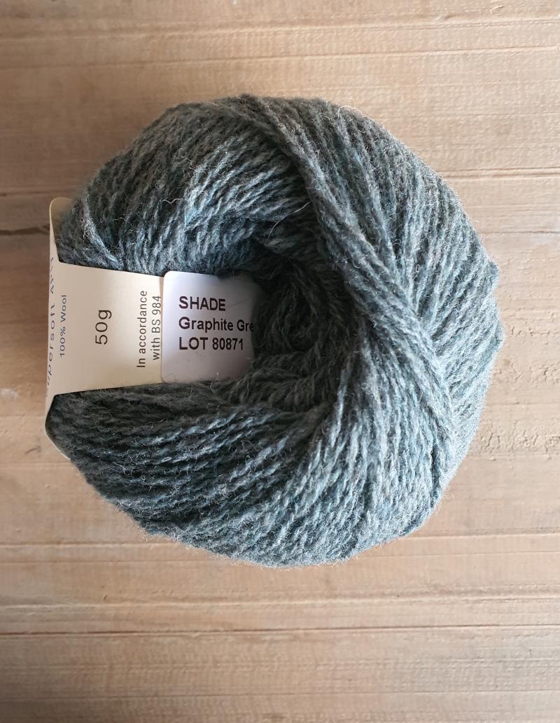 Supersoft 4ply: Graphite Green